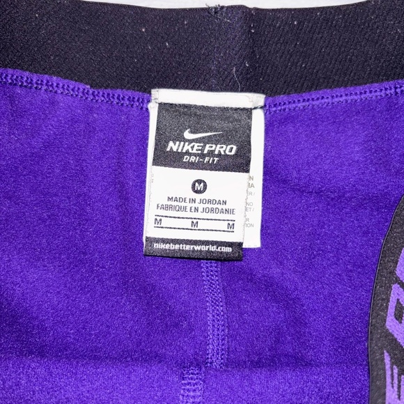 Nike Pro Purple Leggings - Picture 3 of 4